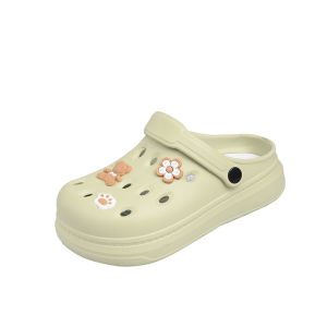 WomenS Summer Trendy Outdoor Soft-Soled Beach Sandals Large Size Closed-Toe Mules