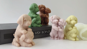 Silicone Making Moulds Figurine Moulds Dogs Shape Soap Moulds Silicone Ornament Molds Present for Art Enthusiasts