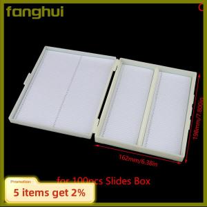 fanghui พลาสติก Microscope SLIDE BOX 25/50/100pcs กล่องเก็บของชีวภาพ