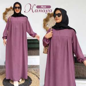 KV.GROSIR Gamis wanita terbaru Long Daily simple semi abaya Dress Jumbo Busui Friendly Tangan Panjang Bahan cringkle airflow premium grad A | Gamis remaja kekinian modern Syari Muslimah Termurah dan Elegan 2024 Ld120 Pb125 ada saku Dress Kanaya Premium