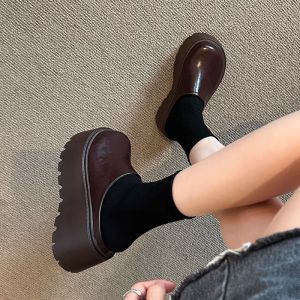 Free Shipping Thick-Soled Closed-Toe Half-Slipper Sandals For Women Suitable For Outdoor Wear New Style For Spring And Autumn Casual WomenS Shoes