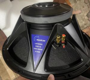 MUSICER Listener SUB-18 1500-1800W 18 Inch Professional Sub Bass Speaker(Aluminum Basin Stand)