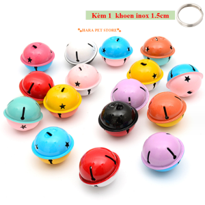 Chuông lục lạc đeo cổ cho Chó Mèo cỡ đại 4cm phụ kiện handmade (Mẫu mới) - Hara Pet Store