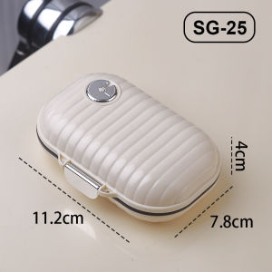 BOSSLU Kotak Tempat Obat Portable Pill Box Travel / Kotak Obat Mini Segel 7 Hari Sekat