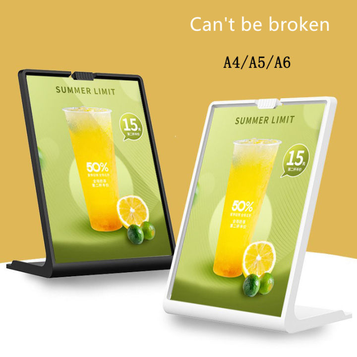 Table Display Card 2022 new price list of unbreakable acrylic / new plastic table card A5 ...