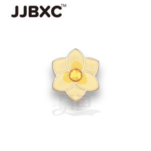 JJBXC CHARM Metal Shoe Buckle Cross Shoe Accessories Alloy Flower Colorful DIY Fashion Shoes Accessories
