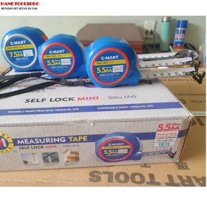 Thước cuốn thép khóa tự động 5m -5.5m-7.5m C-MART D0003