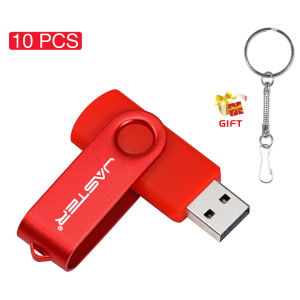 JASTER 5PCS Lot สีดำ USB 2.0 128GB แฟลชไดรฟ์สีแดง 8GB 16GB 32GB Thumbdrive พลาสติก 64GB ไดรฟ์ปากกาสีเหลืองฟรี Key CHAIN Pendrive สำหรับโทรศัพท์สมาร์ท/PC ฟรีโลโก้ที่กำหนดเอง 4GB Memory Stick