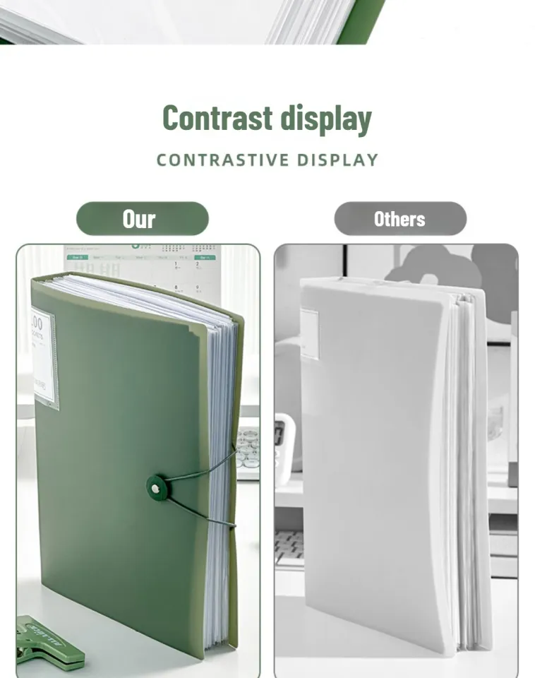 A5 Display Book Presentation Folder – 60 Clear Plastic Pockets