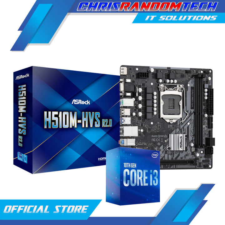 BUNDLE CPU MOBO INTEL I3-10100 I5-10400F I5-10400 MSI PRO H510M ASROCK ...