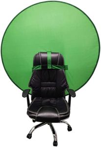 SHIP 24 Hour! Andoer Collapsible Chromakey Chair 142cm / 110cm Green Screen Background Panel Backdrop with Velcro Photography Video Live Stream LED Light