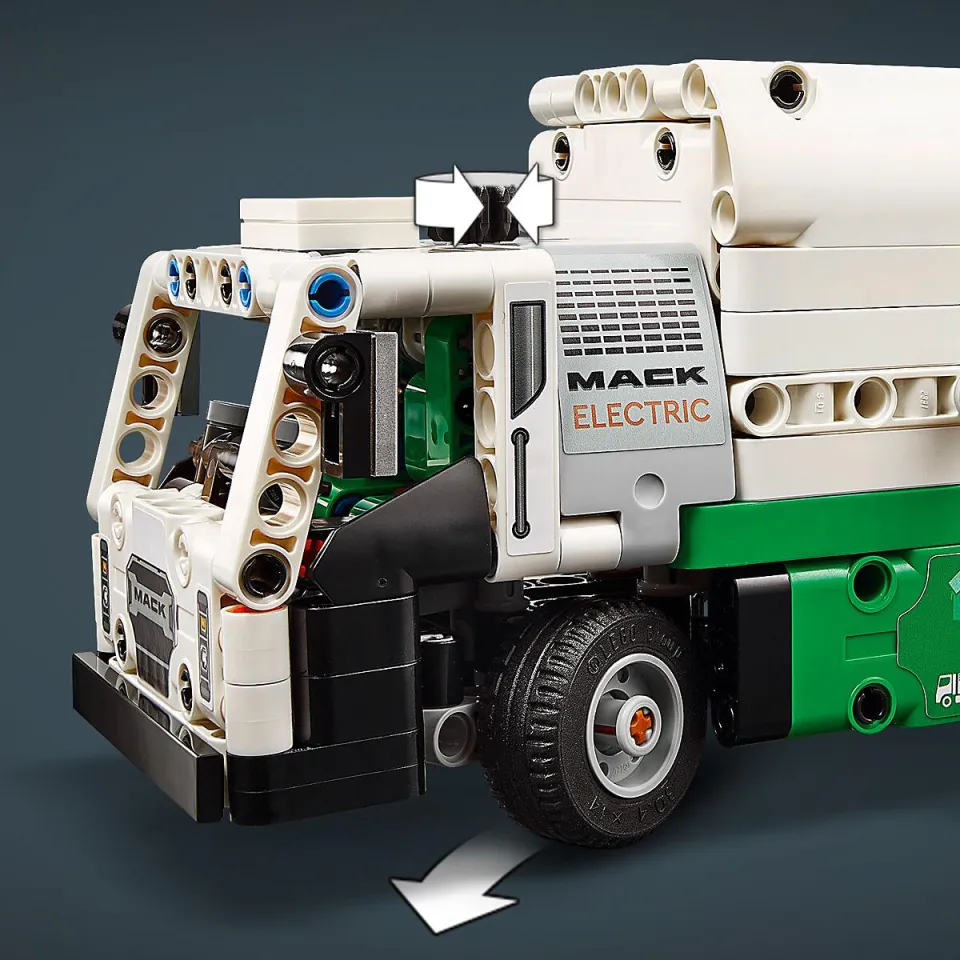 LEGO Technic 42167 Mack LR Electric Garbage Truck Building Set Toys (503  Pieces)