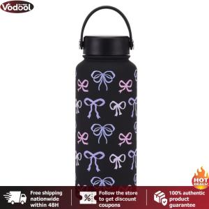 [Vodool Tool Outlet] 1000ML Insulated Water Bottle with Handle Stainless Steel Water Bottle Sport Water Bottle for Hot and Cold Drinks