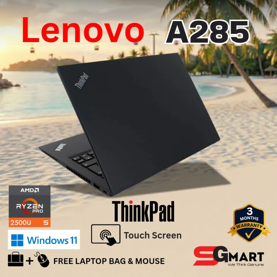Lenovo ThinkPad A285 12.5” Business Laptop with AMD Ryzen™ PRO
