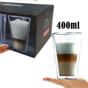 Bodum Coffee Cup Double Walled Glass Cups Mugs for Cappuccino Latte Espresso microwavable glass cup hot drinks milk tea water cup home bar cold drinks wine beer beverages juice cup