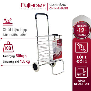 Xe kéo đi chợ gấp gọn 2 bánh Nhật Bản Nhập Khẩu Fujihome xe đẩy kéo hàng đi chợ gấp gọn nhẹ mini siêu thị giá rẻ