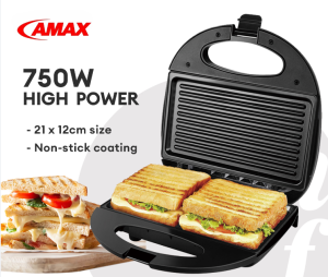 Authentic Electric Panini Press Grill and Gourmet Bread toaster Sandwich Maker w/ Non-Stick Coated Plates Waffle Maker Muti Breakfast Maker Opens 180 Degrees to Fit Any Type or Size Food home appliances