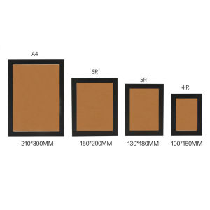 Wooden Picture Frame Home Decor Photo Frame Wall Decor Picture Holder With Stand 5R/A4