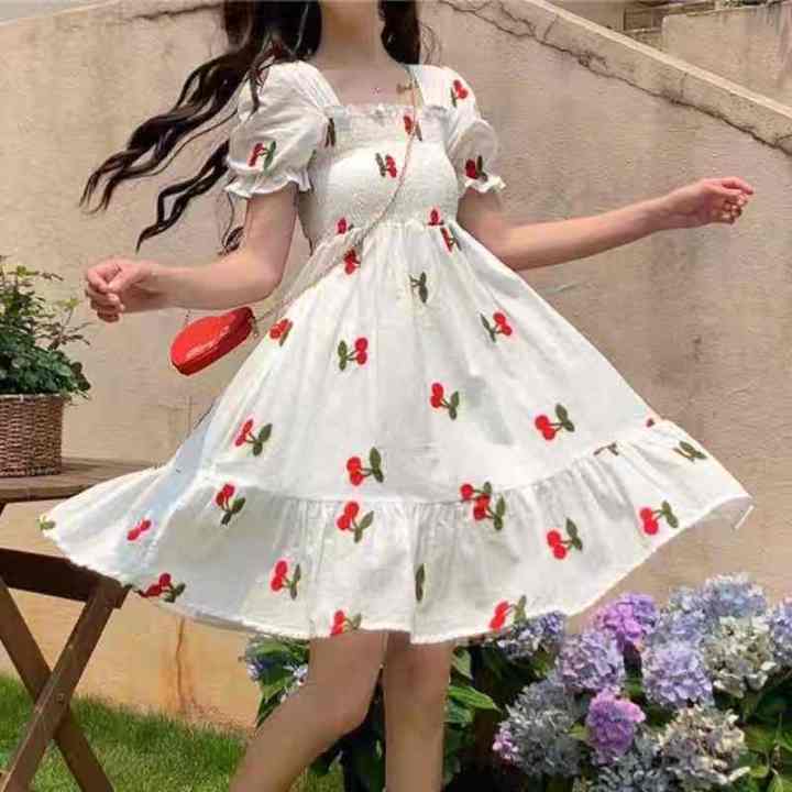 Amazon.com: Daily Use Dress for Girls Summer Toddler Girls Sweet Donut  Cartoon Flower Dress Sundress Christmas Baby Girl Dress Outfit (A, 5-6  Years): Clothing, Shoes & Jewelry