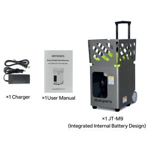 Jbotsports JT-M9 Portable AI Smart Tennis Ball Machine for All Skill Levels App and Remote Control Optional Battery