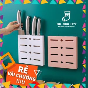 Kệ Đựng Treo Dao Kéo Nhiều Ngăn Dùng Cho Nhà Bếp Cố Định Bằng Keo Dán 3M Siêu Chắc Chịu Tải 5kg