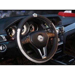 Bọc Vô Lăng CROWN Đính Đá Vương Miện Trang Trí Xe Hơi - Bọc Vô Lăng Full đính đá Cao Cấp