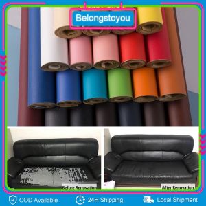 50cm x 137cm Self Adhesive Leather Patch Stickers No Ironing Sofa Repair PU Fabric Waterproof COD