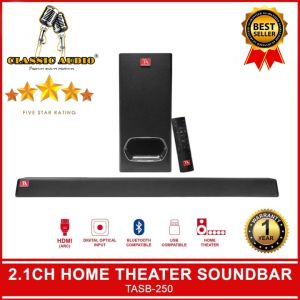 2024 Titanium Audio TASB 250 Sound Bar With Subwoofer / 2.1 CH Sound bar with Bluetooth / Digital Optical Input / HDMI Input and with Remote Control / Soundbar with Subwoofer / Titanium Audio