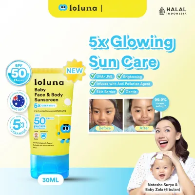 Loluna Baby Face & Body Sunscreen Anak Bayi 30 mL
