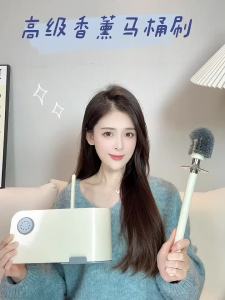 Toilet brush household no dead corners new toilet wall mounted toilet brush set long handle cleaning tool