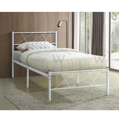 WFurniture Metal Single Bed/Katil Bujang Besi/Divan/Katil Besi/Single Bed Frame Metal STRONG BASE