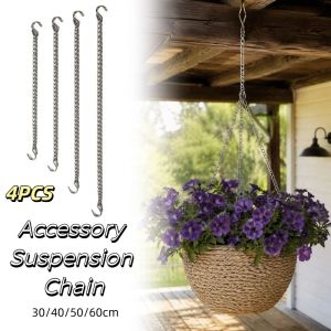 TIMES LORD Strong Bearing Capacity Hanging Chain Strengthened Metal Hanging Chain Set Parking Space Sign Hooks Chain with Hooks Flowerpot