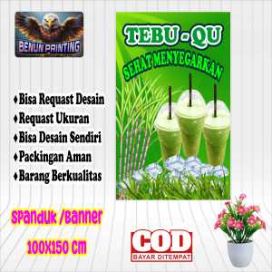 Spanduk Banner 100x150 Es Tebu New Bisa Request Desain