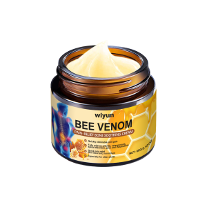 【bee venom pain relief cream】Bee Venom Turmeric Joint and Bone Pain Relief Cream - Treats Rheumatoid Arthritis Muscle Stiffness. For body massage. For external use. Pain relief cream. Joint and muscle bone gel. For hands feet joints knees (60 grams)