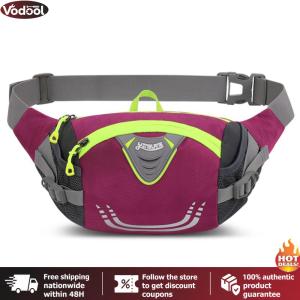 [Vodool Tool Outlet] Nylon Running Item Storage Bag Lightweight Anti-Theft Pack Belt Bags Portable Elastic Breathable with Zipper Sports Accessories