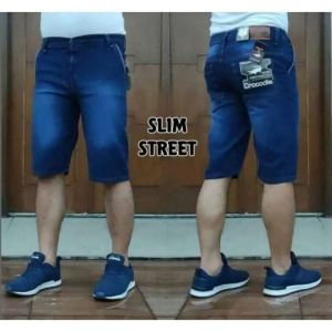 BAYAR DI TEMPAT / COD celana pendek jeans pria dewasa strit denim hitam / NAZIRA JEANS COLLECTION