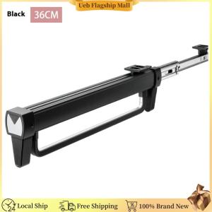 [Ueb Flagship Mall][Ueb Flagship Mall] Clothes Storage Hanger Retractable Wardrobe Telescopic Rail Rack Top Mounted Pull-out Pants Rack for Space Saving
