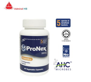 ProNex Probiotics 10 Billion CFU 500mg (60s) 5 Bacteria Strains No Refrigeration for Healthy Gut
