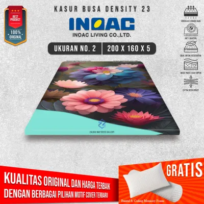 Kasur Busa No. 2 ukuran 200x160 cm Original INOAC EON Density 23 Garansi 10 Tahun