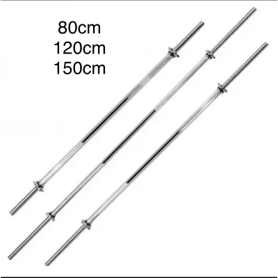 Đòn tạ dài thanh 100cm 152cm 182cm nặng sắt dày mạ crom bạc sáng