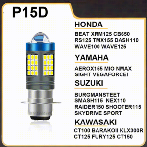 1PCS 360° Projector T19/H4/BA20D Motorcycle Led Headlight 25w Mini Driving Light Spot Lights Hi/Low White Yellow Light