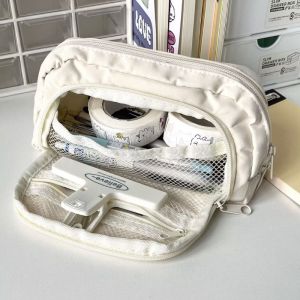 Large Capacity Double-layer Pencil Case with Pachacco Cartoon Pattern for Students