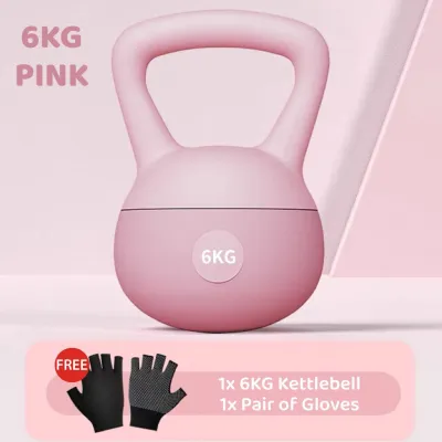 Kettlebell Soft Premium Dumbbell 4/6/8/10KG Tangki Bersalut Plastik Dewasa Senaman Rumah GYM Kecergasan Angkat Berat Dumbell