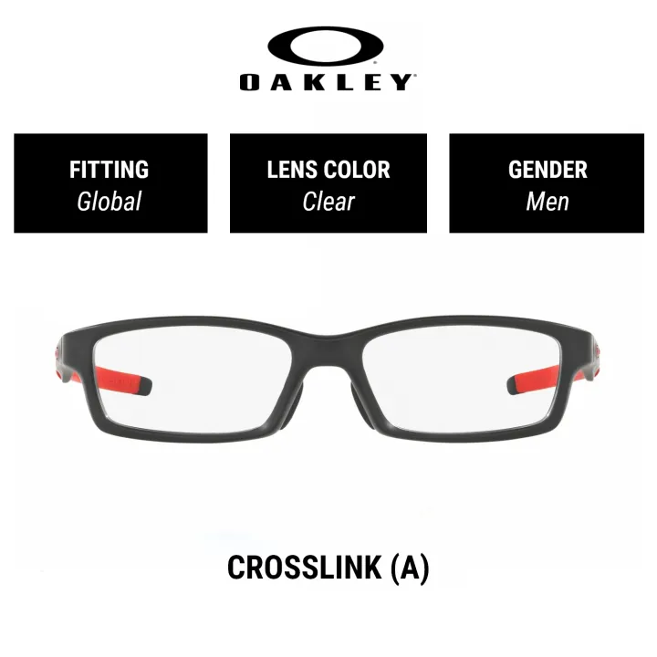 OAKLEY CROSSLINK (A) OX8118 811804 Men Global Fitting Eyeglasses Size 56mm