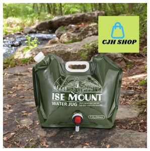 CJH 1pcs Collapsible Water Tank Container Bag 7.5L Large Capacity Camping Water Storage Bag