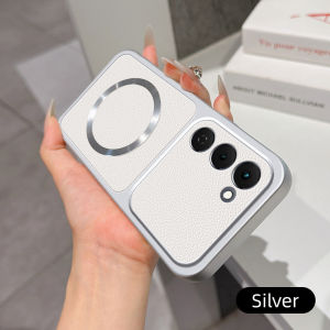 Casing for Tecno Spark 40 Pro+ KM7 Spark 40 Pro PLUS Tecno Spark40Pro+ Spark40ProPLUS Matte leather case with charging magnetic ring anti drop and shockproof phone case