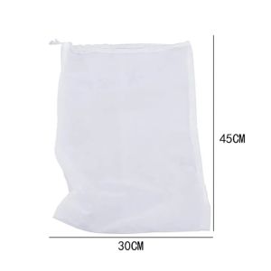 3Pcs Nhà Bếp Nylon Sữa Đậu Nành Dây Kéo túi lọc 100 Lưới Tái Sử Dụng Túi lọc thực phẩm Cho trà cà phê Sữa Chua