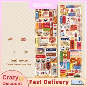 QIXIANG1 Phong cách Retro graffiti Fashioned die-cut Băng scrapbooking Băng Sticker văn phòng phẩm Nguồn cung cấp DIY điện thoại trường hợp cuốn sổ tay trang trí