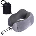 Coslife Portable Travel Neck Pillow for Airplane 100% Pure Memory Foam Travel Pillow for Flight Headrest Sleep. 