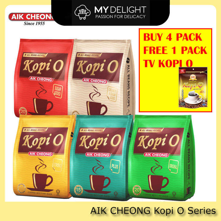 (bundle 4 Pack) Aik Cheong Kopi O Series 